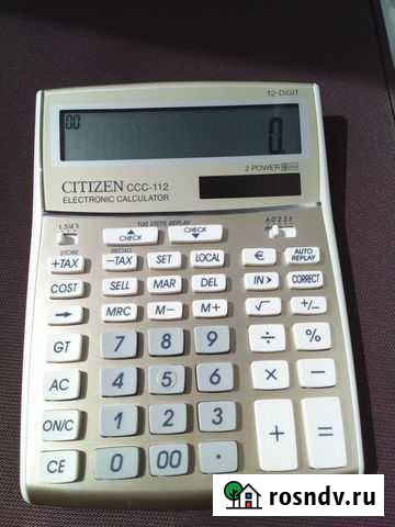 Калькулятор бухгалтерский Citizen CCC-112 Москва - изображение 1