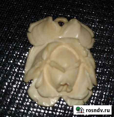 Кулон винтаж Роза кость Евпатория - изображение 1