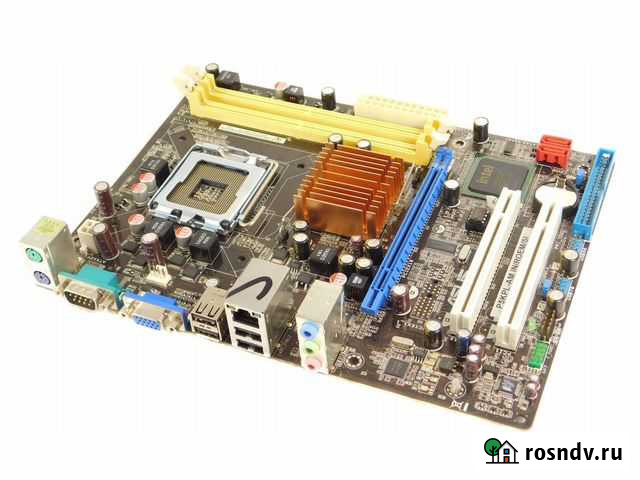 Cборка мать 775 Soc+ проц+ оперативка+ видеокарта Рославль - изображение 1