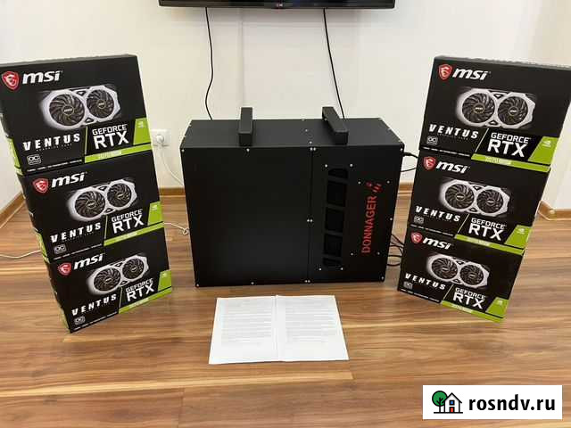 Майнинг ферма 270MH. RTX 2070 Super. Не LHR Екатеринбург - изображение 1