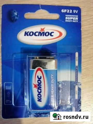 Батарейка 6f22 9v космос Волжский - изображение 1