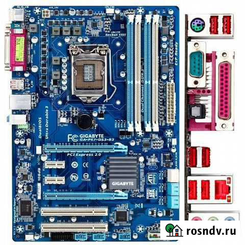 Приличная плата на LGA 1155 Gigabyte GA-P67-DS3-B3 Красноярск - изображение 1