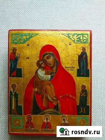 Икона Почаевская Богородица.19век.Золото Москва - изображение 1