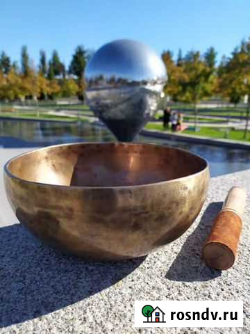 Поющая чаша ручной работы 20 см Челябинск - изображение 1