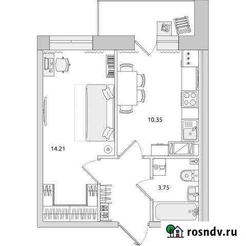 1-комнатная квартира, 36 м², 13/17 эт. на продажу в Санкт-Петербурге Санкт-Петербург