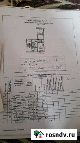 2-комнатная квартира, 48 м², 2/5 эт. на продажу на Острове Остров - изображение 1