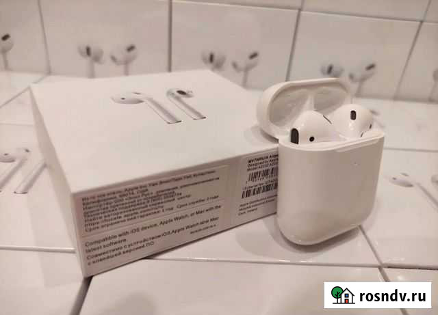 Airpods 2 (гарантия, доставка + чехол) Брянск - изображение 1