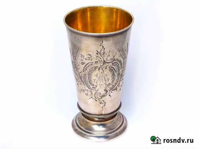 Кубок (стакан, бокал) для вина. Серебро 84 пробы Санкт-Петербург - изображение 1