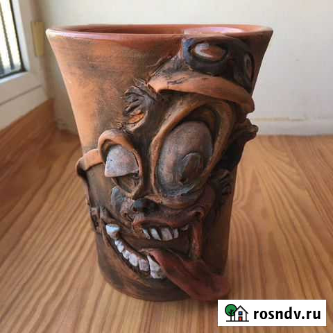 Глиняная керамическая кружка из Бир Хаус 0,5 л Санкт-Петербург - изображение 1