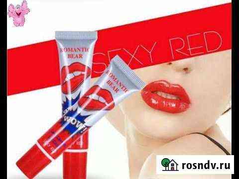 Тинт для губ romantic bear WOW цвет Sexy Red Чита