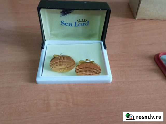 Запонки Sea Lord Англия позолоченные Владимир - изображение 1