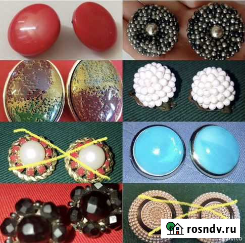 Антиквариат из Европы. Винтажные клипсы Волгоград - изображение 1