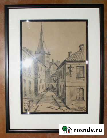 Картина Е. И. Бочарова У церкви Олевисте (Таллин) Саратов - изображение 1