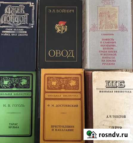 Школьная библиотека Толстой, Гоголь, Шолохов Альметьевск - изображение 1