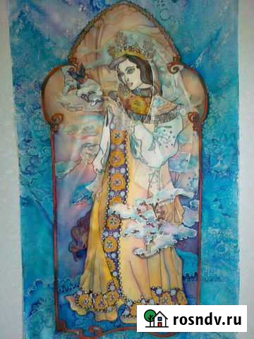 Эксклюзивное редкое панно-батик (1 штука в мире) Москва - изображение 1