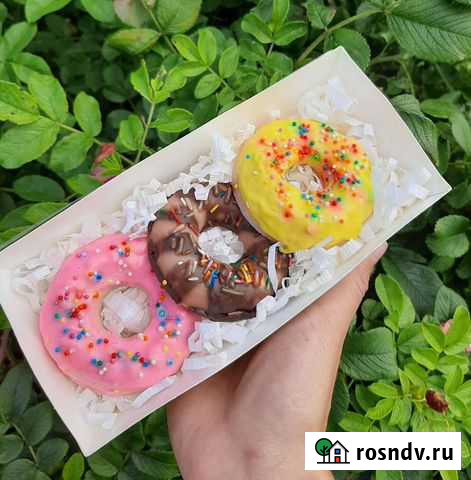 Мыло ручной работы пончик Выгоничи - изображение 1