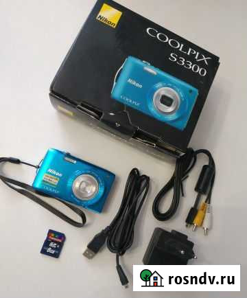 Фотоаппарат Nikon coolpix S3300 с чехлом Казань - изображение 1