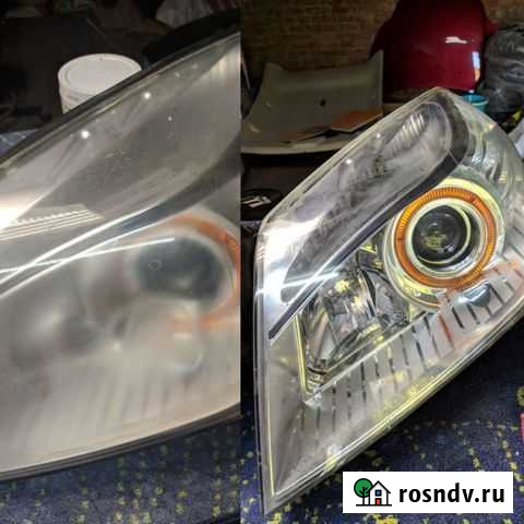 Полировка восстановление бронь тюнинг фар установк Шахты - изображение 1