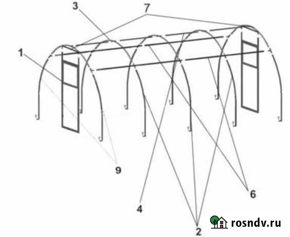 Теплица с поликарбонатом Благовещенск - изображение 1