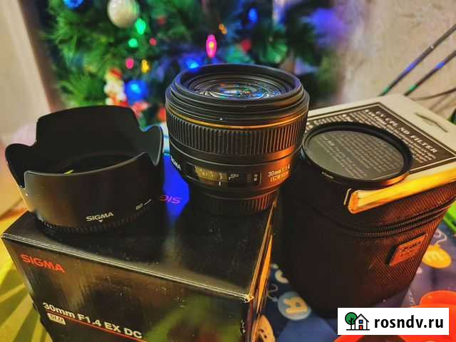 Объектив Sigma 30mm F1.4 EX DC HSM Nikon F Набережные Челны - изображение 1