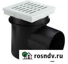 Трап 100 горизонтальный подвальный с гидрозатвором Санкт-Петербург - изображение 1