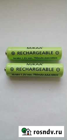 Аккумуляторы mjkaa 750ма 1,2в NI-MH Новые Ааа HR03 Красково - изображение 1