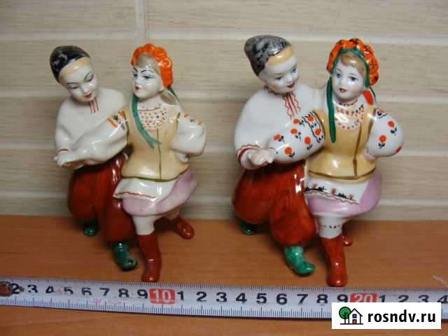 Танцующие дети Киев фарфоровая статуэтка СССР Воронеж - изображение 1