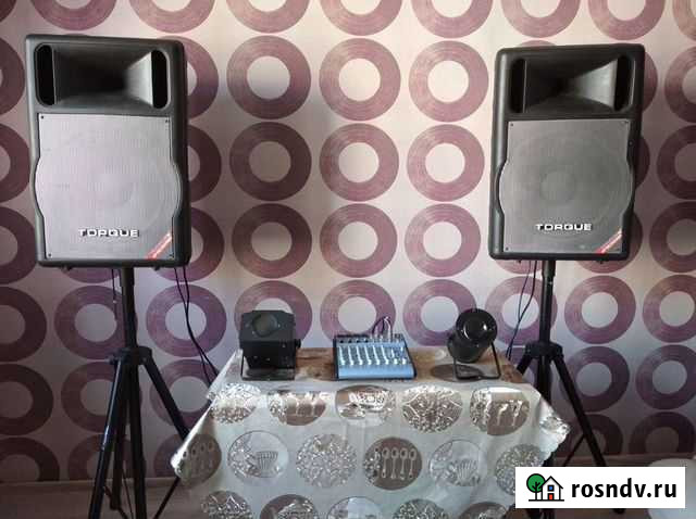 Комплект для банкетов :Колонки активные, пульт, ст Островцы - изображение 1