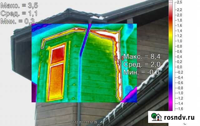 Тепловизионное обследование дома с аэродверью Санкт-Петербург - изображение 1