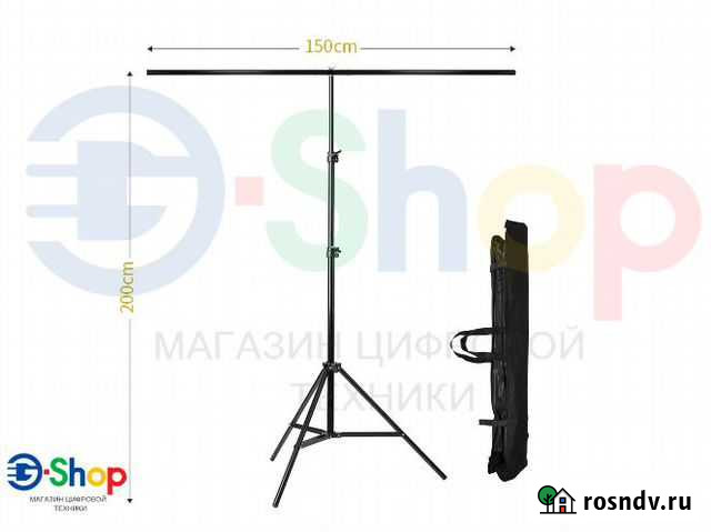 Система установки фона Стойка+Перекладина 1.5м Омск - изображение 1