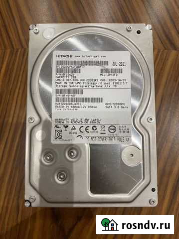 Жесткий диск Hitachi 2Tb SATA 3.5 Красногорск - изображение 1