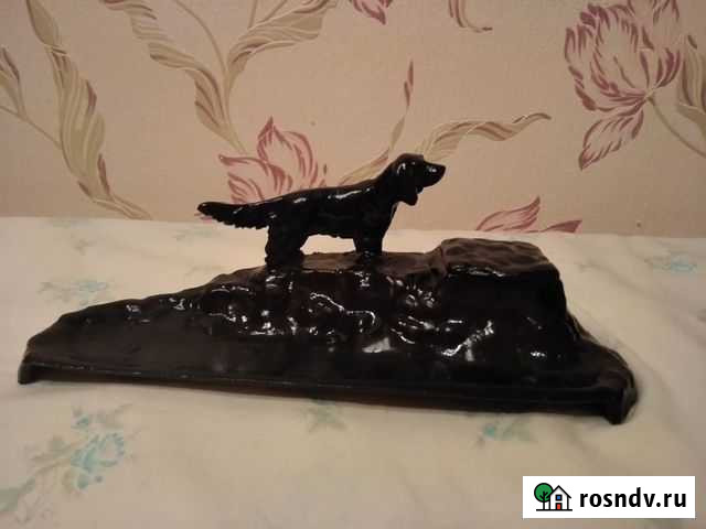 Антикварная чернильница Охота Астрахань - изображение 1