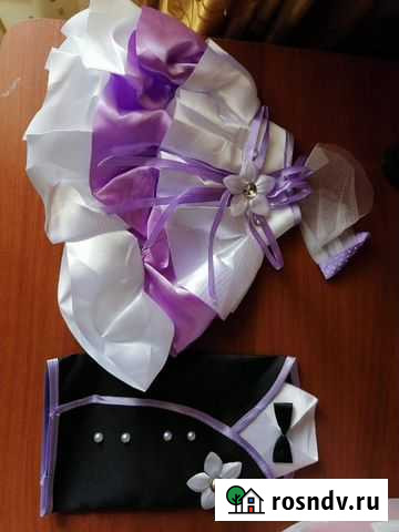 Свадебное украшение на бутылки Москва - изображение 1