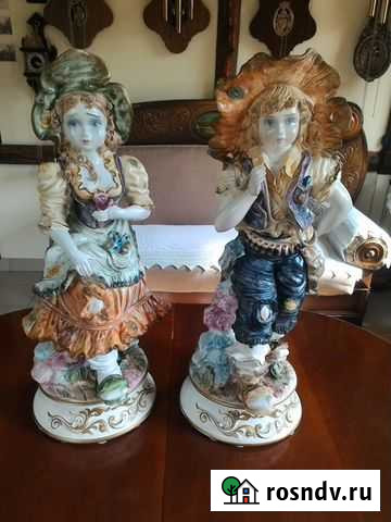 Большие старинные статуэтки 68 см Каподимонте Пермь - изображение 1