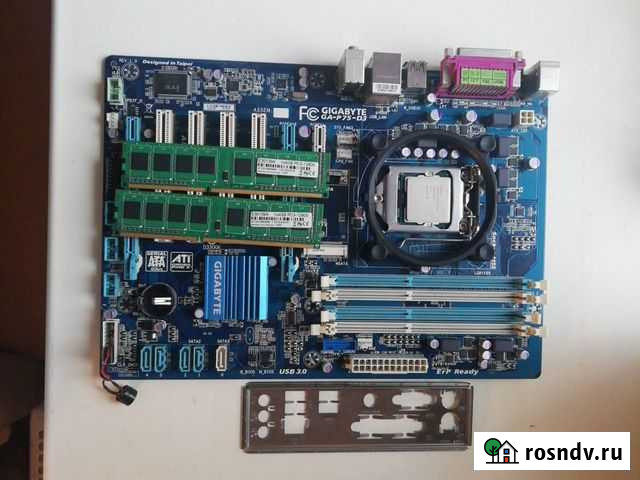 Материнка GA-P75-D3 + процессор i5-3550 + озу 8г Новосибирск - изображение 1
