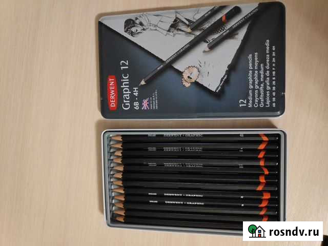 Набор чернографитных карандашей Grathic Medium Москва - изображение 1