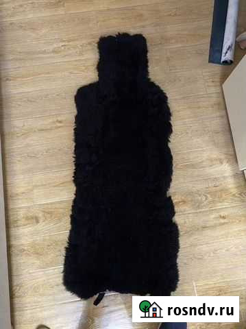 Автонакидка из овечьей шерсти черная Балашиха - изображение 1