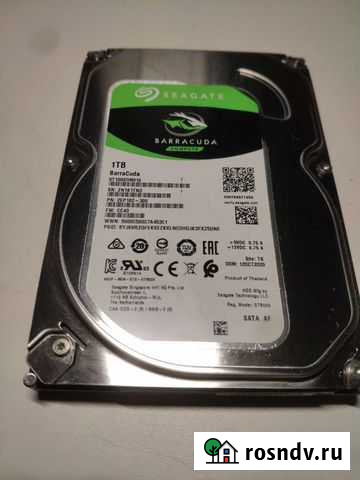 Жесткий диск Seagate Barracuda 1TB Красногорск - изображение 1