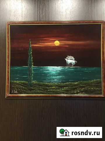 Картина маслом на бархате Иркутск - изображение 1