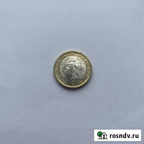 1 евро 2017 года Сан Марино Белгород - изображение 1