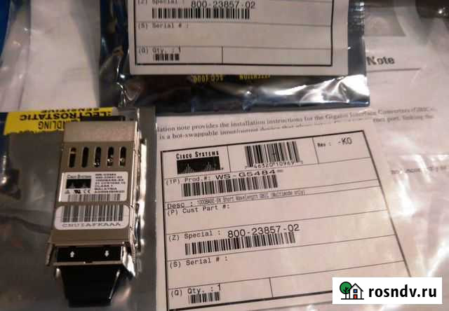 Трансиверы Cisco WS-G5484, WS-G5486, новые, упак Красноярск - изображение 1