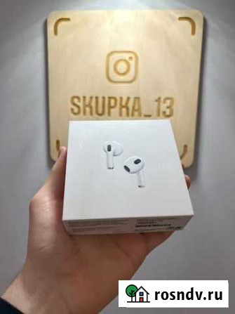 AirPods 3 Новые Ростест Саранск - изображение 1