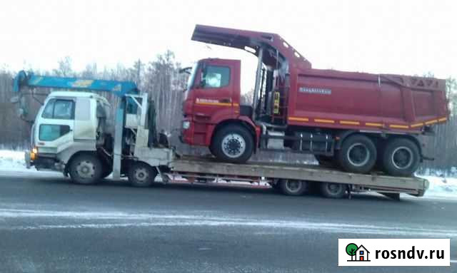 Трал 40т, Эвакуатор, Кран10т, Полуприцеп 13,6 м Благовещенск - изображение 1