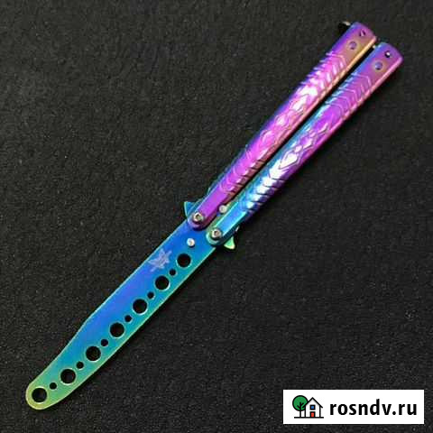 Тренировочный нож бабочка Градиент Узор Новосибирск - изображение 1