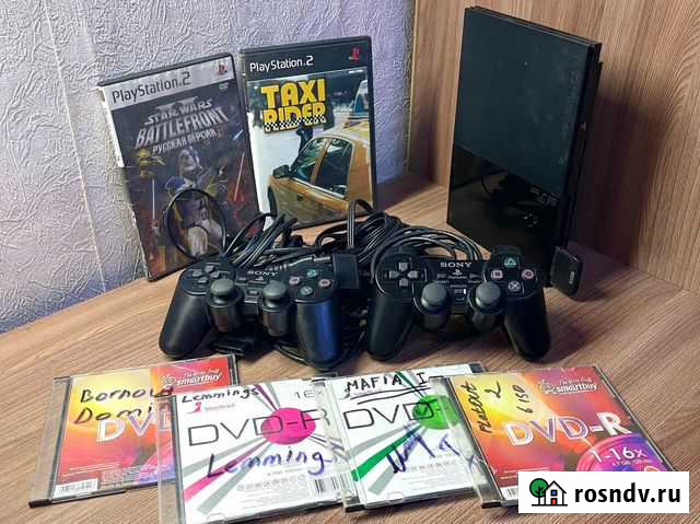 Sony PS2 slim прошитая Каменск-Шахтинский - изображение 1