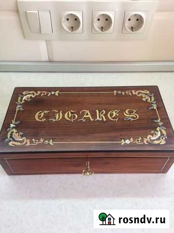 Старинная Шкатулка для сигар, 19 век, хьюмидор Санкт-Петербург - изображение 1