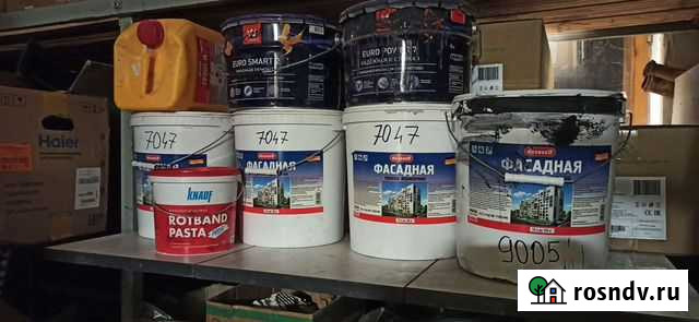 Краска фасадная акрилатная серая, черная, белая Волжский - изображение 1