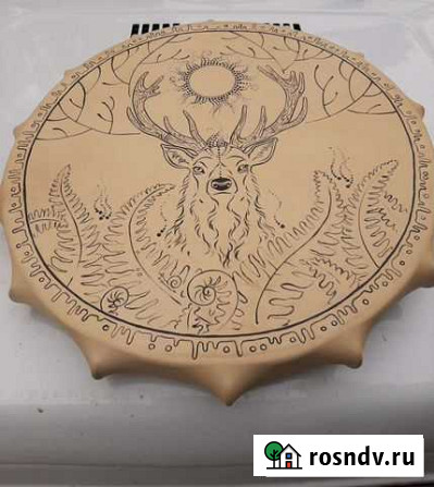 Шаманский бубен новый ручная работа 50см 15,500 Городище - изображение 1