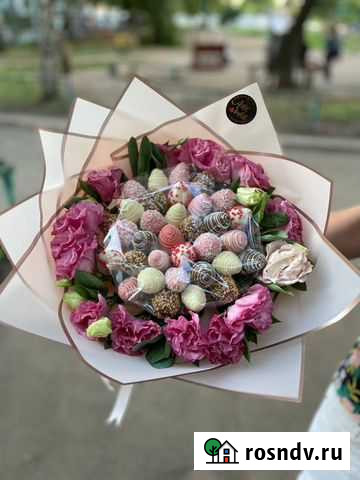 Букет из клубники в шоколаде Омск - изображение 1