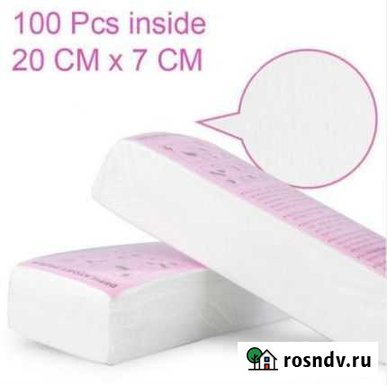 Полоски (салфетки) для депиляции, шугаринга 100 шт Челябинск - изображение 1